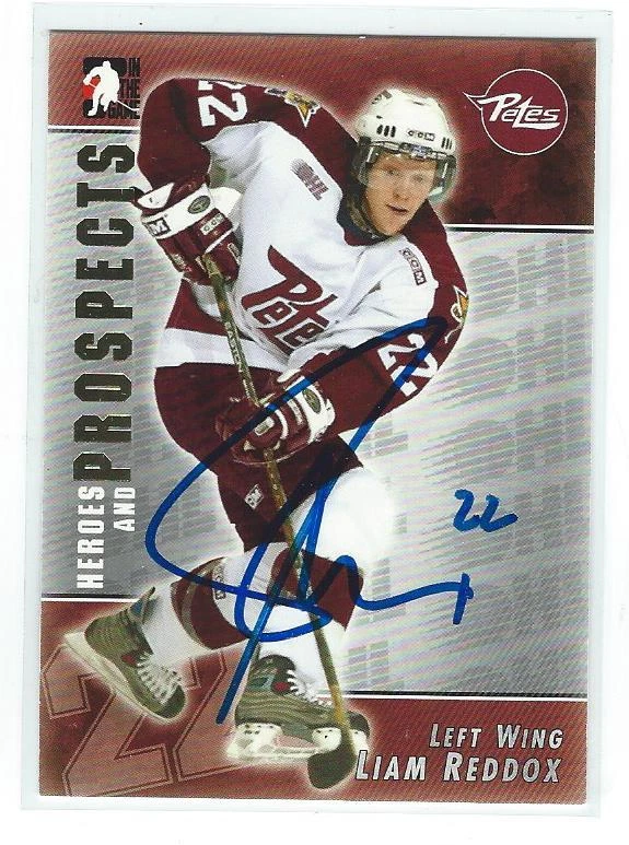 Liam Reddox Signed 2004/05 Heroes And Prospects Card #88