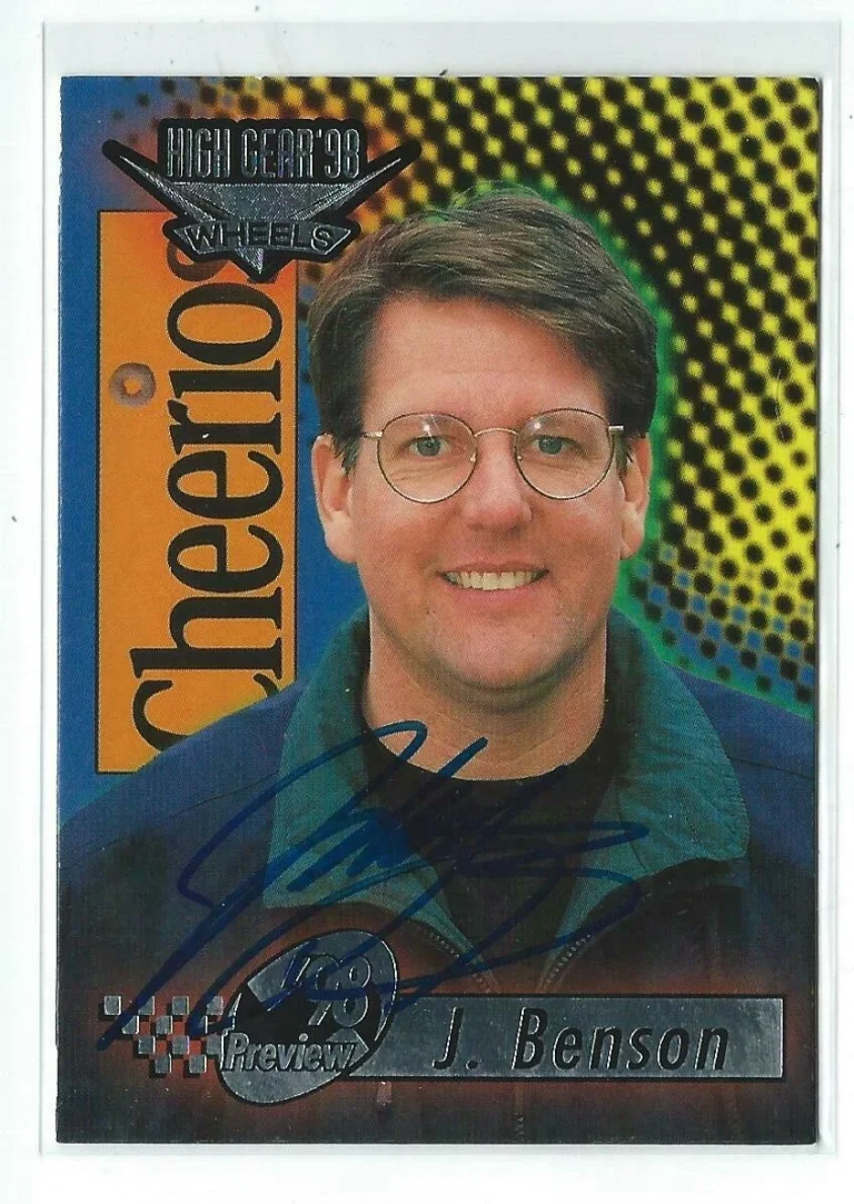Johnny Benson Signed 1998 Wheels High Gear Card #55   NASCAR