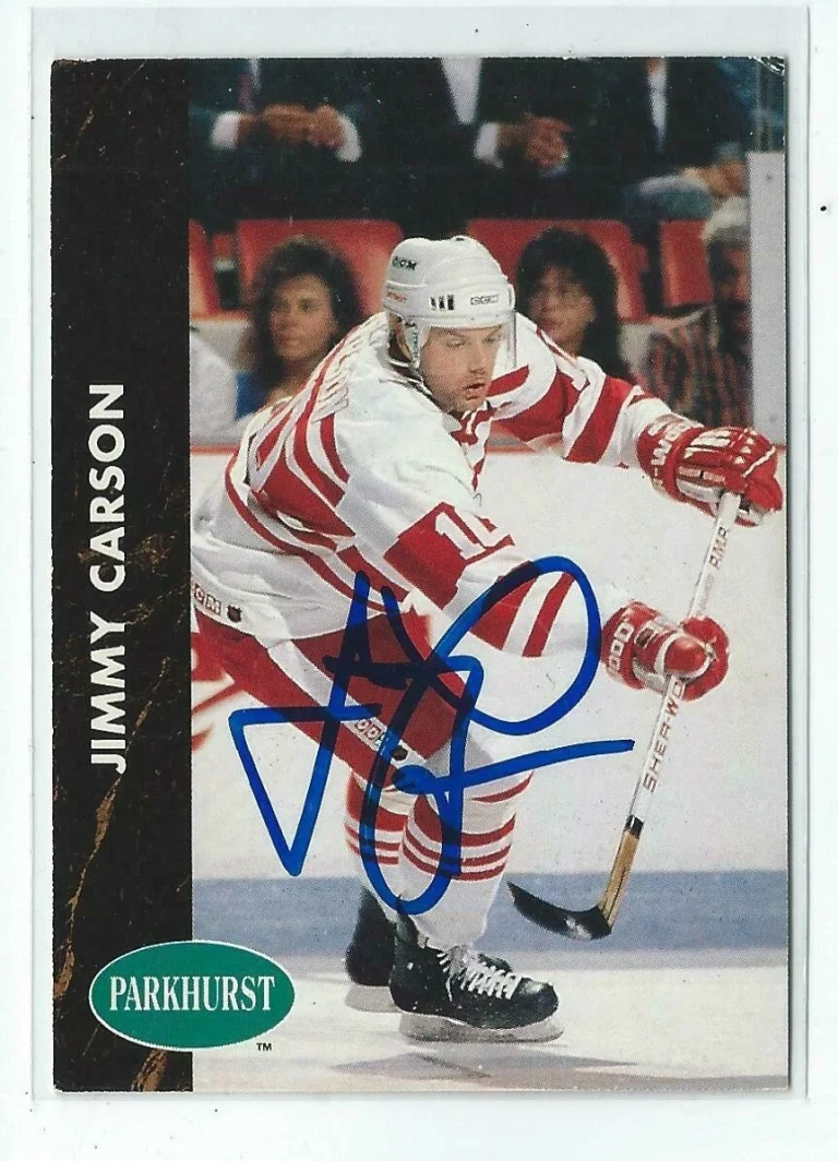 Jimmy Carson Signed 1991/92 Parkhurst Card #43
