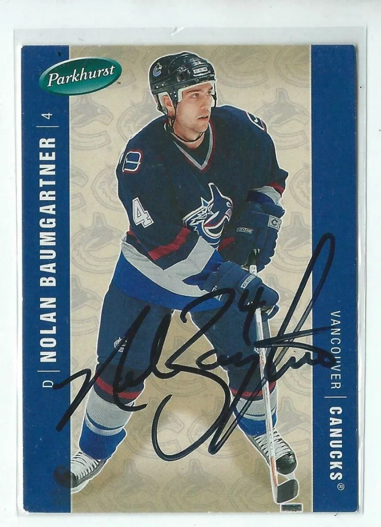 Norm Baumgartner Signed 2005/06 Parkhurst Card #474