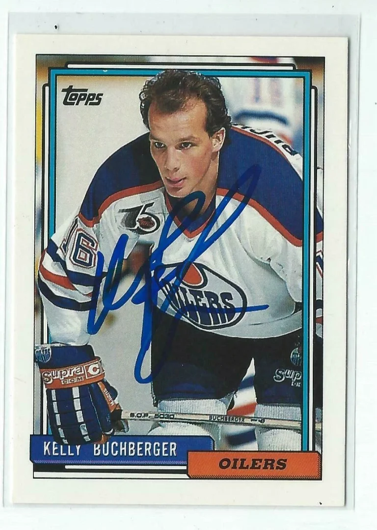 Kelly Bechberger Signed 1992/93 Topps Card #455