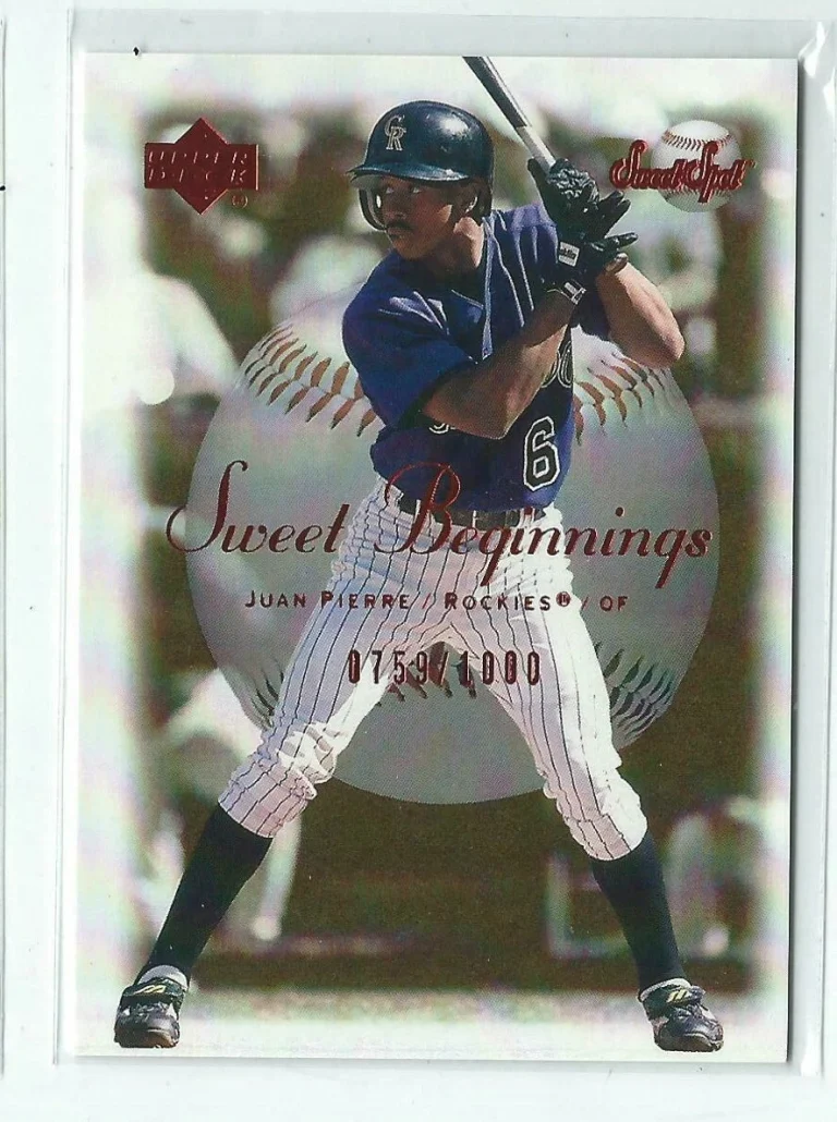 Juan Pierre 2001 Upper Deck Sweet Spot Sweet Beginnings Card #65  #0759/1000