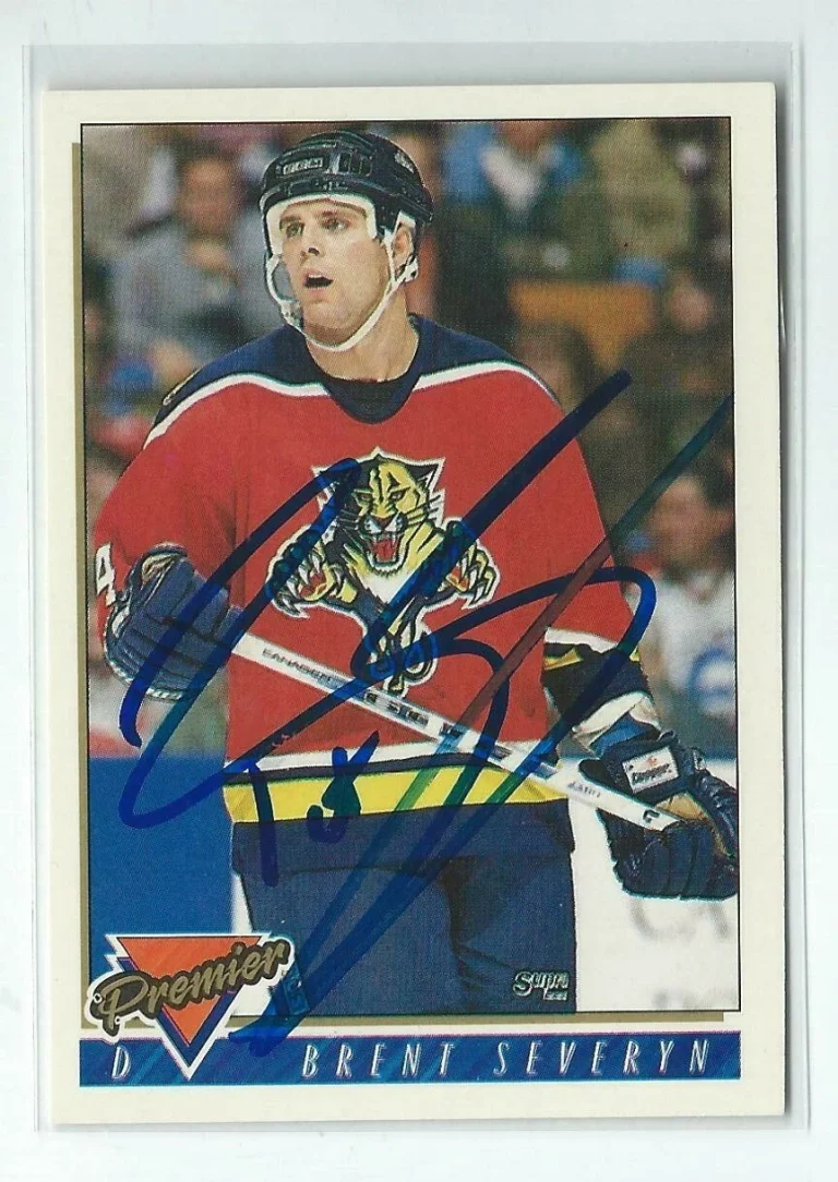 Brent Severyn Signed 1993/94 Premier Card #392