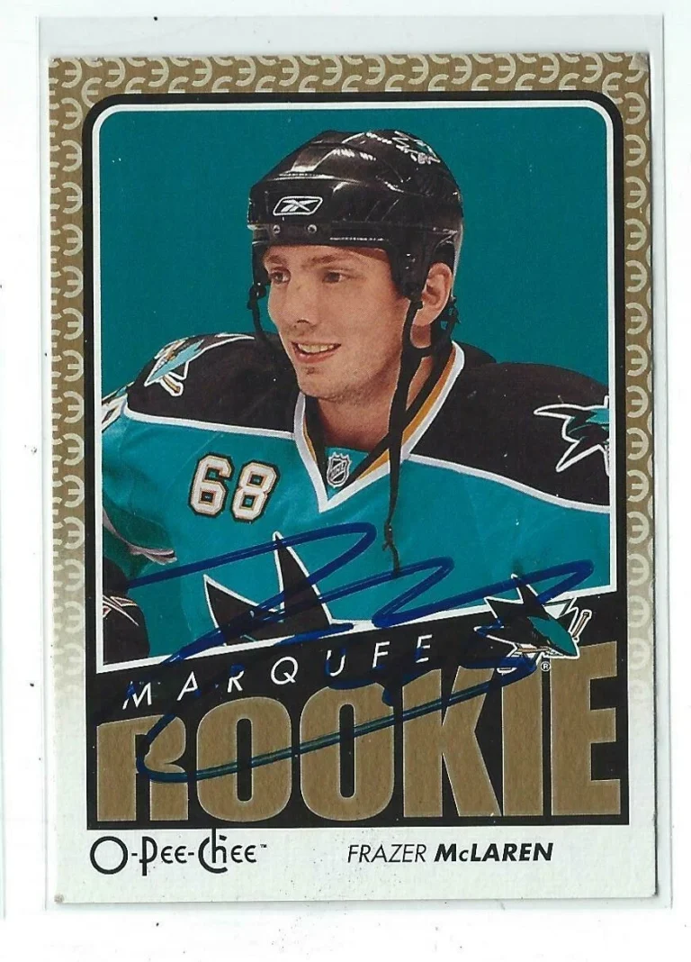 Frazer McLaren Signed 2009/10 O-Pee-Chee Marquee Rookie Card #768
