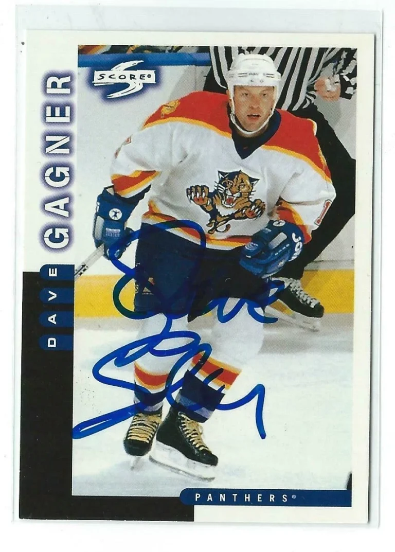 Dave Gagner Signed 1997/98 Score Card #79