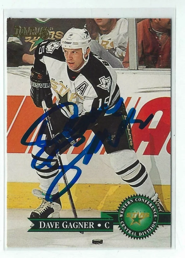 Dave Gagner Signed 1995/96 Donruss Card #58
