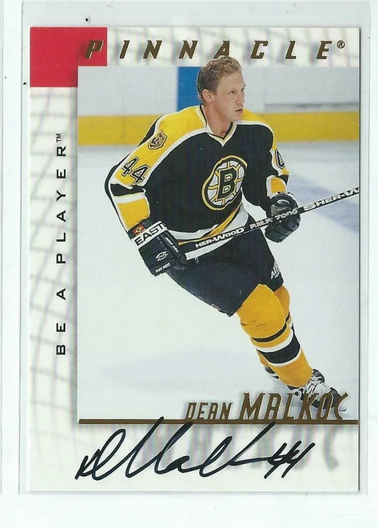 Dean Malkoc 1997/98 Pinnacle Be A Player Autograph Card #23