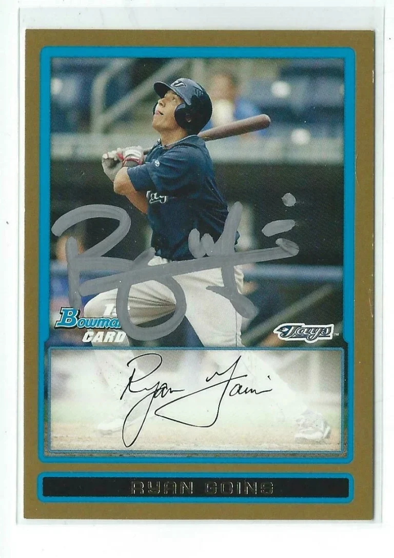 Ryan Goins Signed 2009 Bowman Gold Draft Prospects Card #BDPP61
