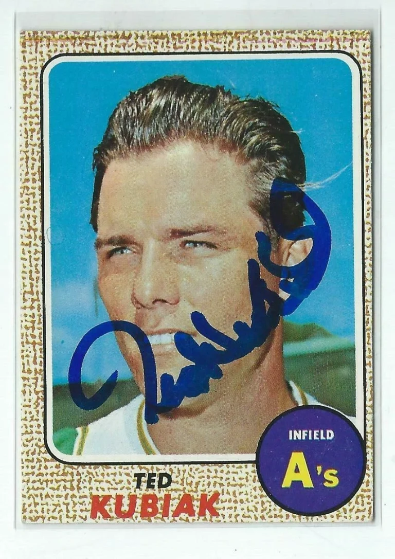 Ted Kubiak Signed 1968 Topps Card #79