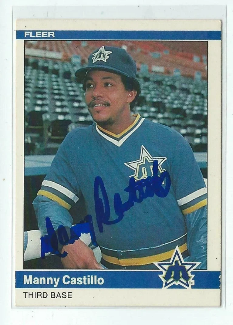 Manny Castillo Signed 1984 Fleer Card #607
