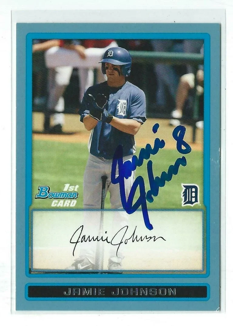 Jamie Johnson Signed 2009 Bowman Blue Draft Prospects Card #BDPP20