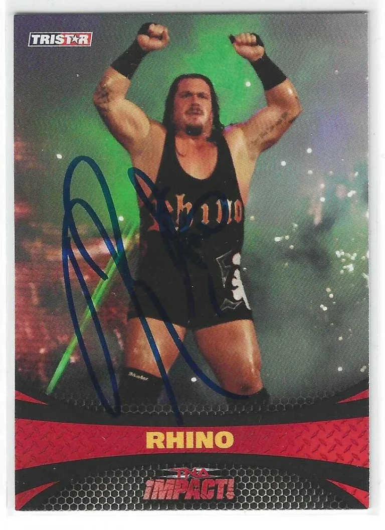 Rhino Signed 2009 TriStar TNA Impact Card #49 WWE