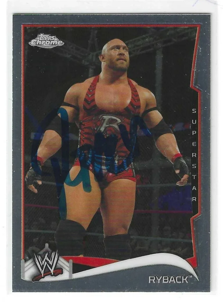 Ryback Signed 2014 Topps Chrome WWE Card #43