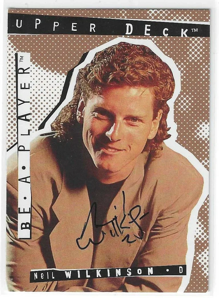 Neil Wilkenson 1994/95 Be A Player Autograph Card #44 Winnipeg Jets