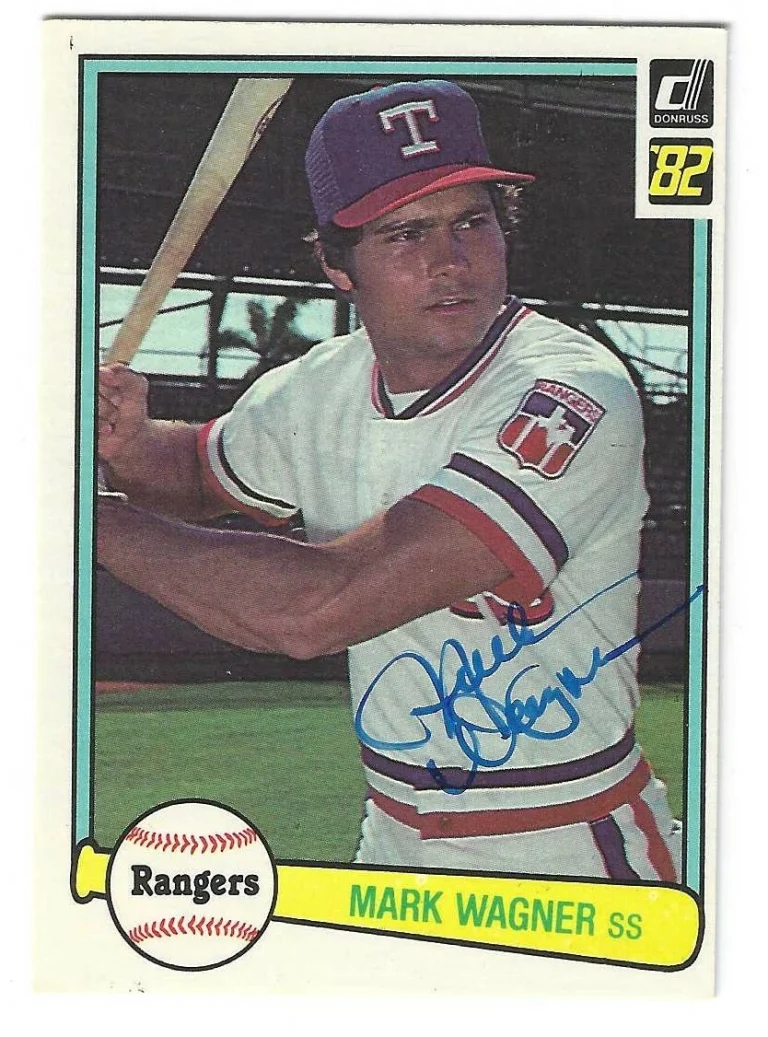 Mark Wagner Signed 1982 Donruss Card #163 Texas Rangers