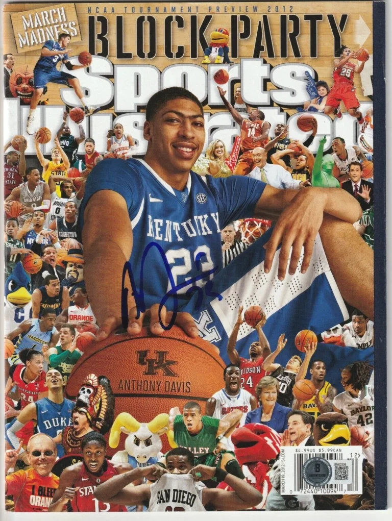 ANTHONY DAVIS Signed 3/19/12 SPORTS ILLUSTRATED Beckett Auth BAS (NO Label)