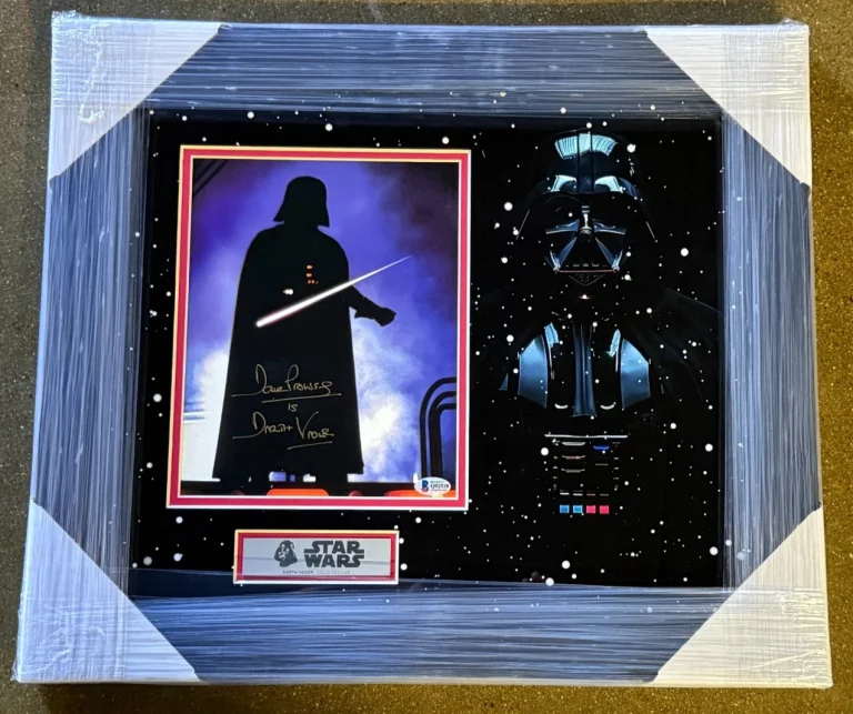 David Prowse Signed Star Wars Darth Vader Framed & Matted 8x10 Photo Beckett COA
