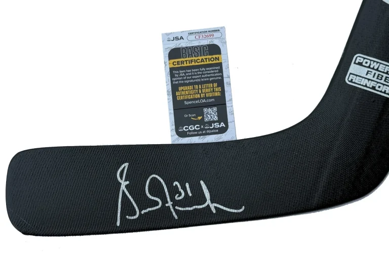 Grant Fuhr Signed Edmonton Oilers Franklin Goalie Stick JSA COA