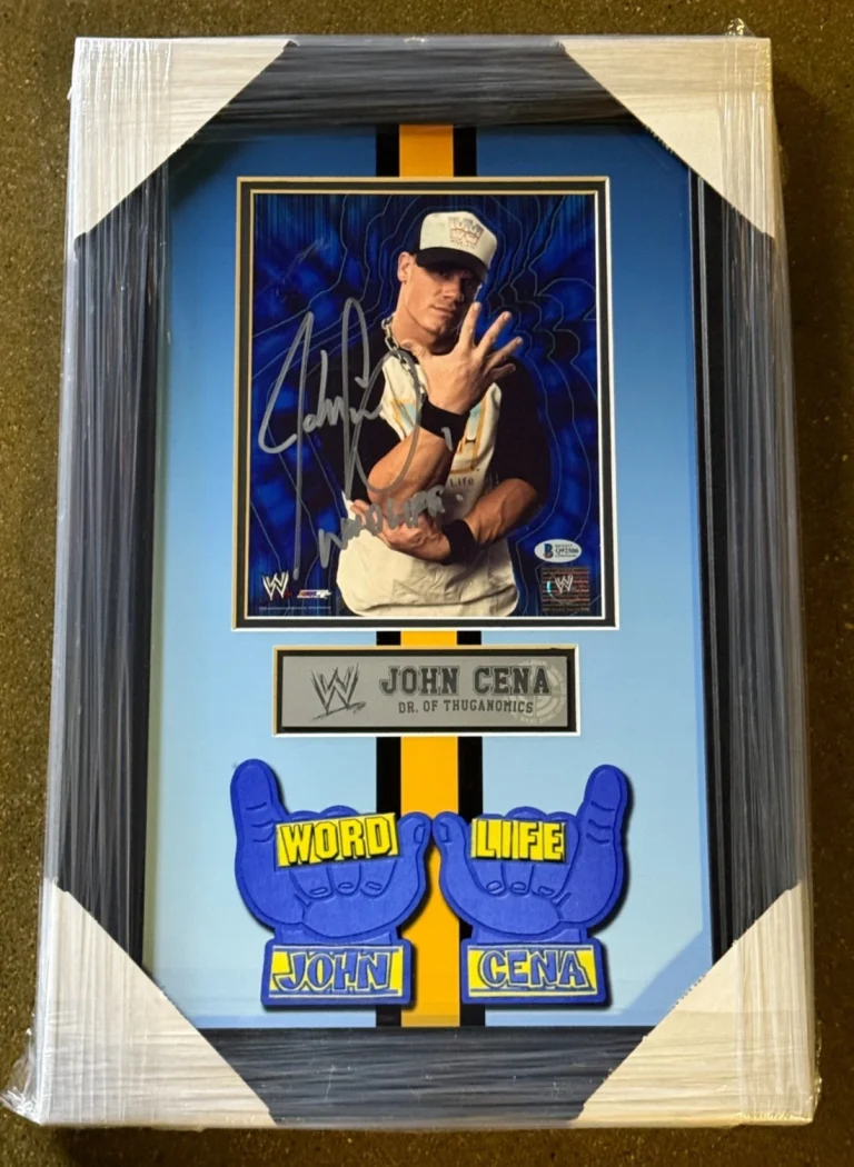 John Cena Signed & Inscribed Dr. Of Thuganomics Framed WWE 8x10 Photo BAS COA