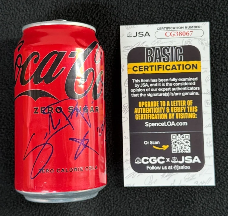 Sodapop Hendrix Signed NWA Coke Zero Can WWE TNA AEW JSA COA