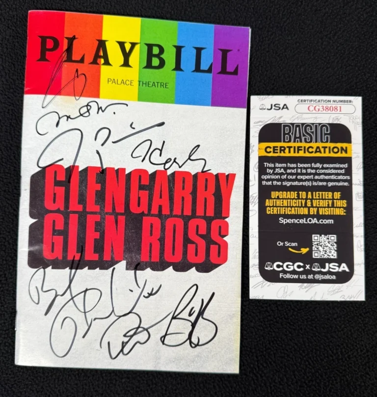 Glengarry Glen Ross Playbill Signed By 7 JSA COA
