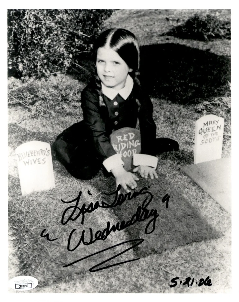 Lisa Loring Signed & Inscribed Addams Family 