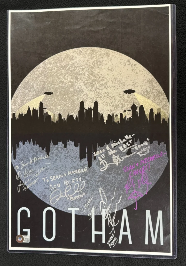 Gotham Cast Signed 12x18 Poster Photo Signed By 5 To Sean & Michelle Beckett COA