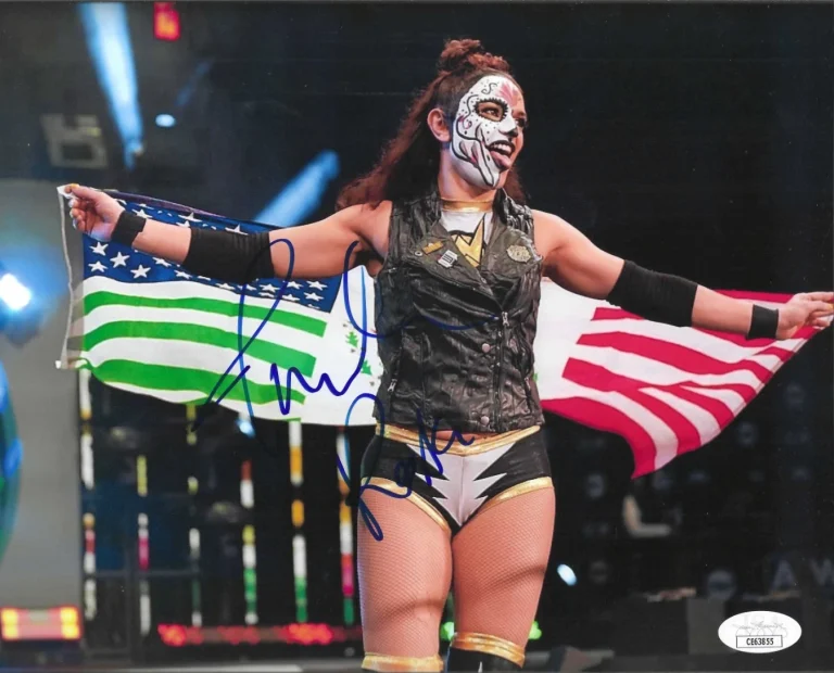 Thunder Rosa Signed AEW 8x10 Photo #2 WWE JSA COA
