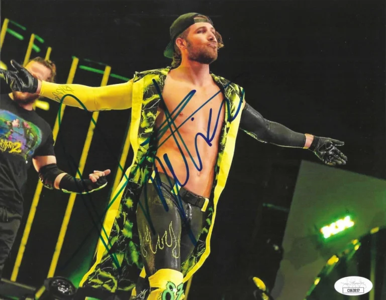 Angelico Signed AEW 8x10 Photo #1 WWE JSA COA