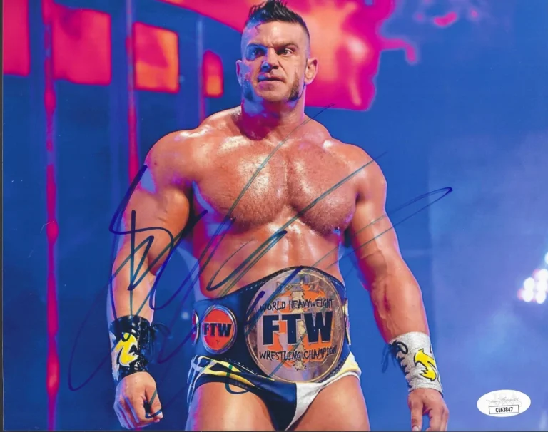 Brian Cage Signed AEW FTW Champion 8x10 Photo #1 WWE JSA COA