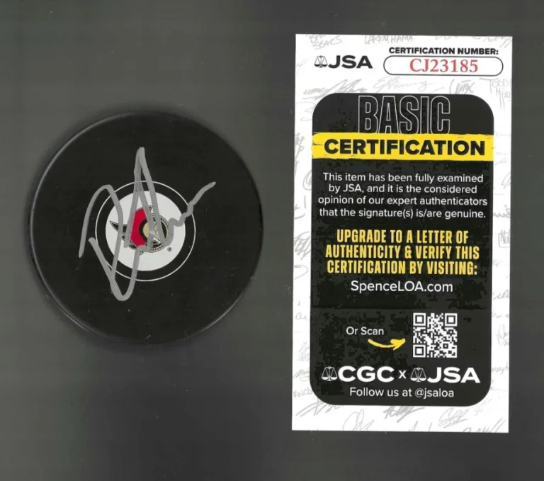 Drake Batherson Signed Ottawa Senators Puck JSA COA