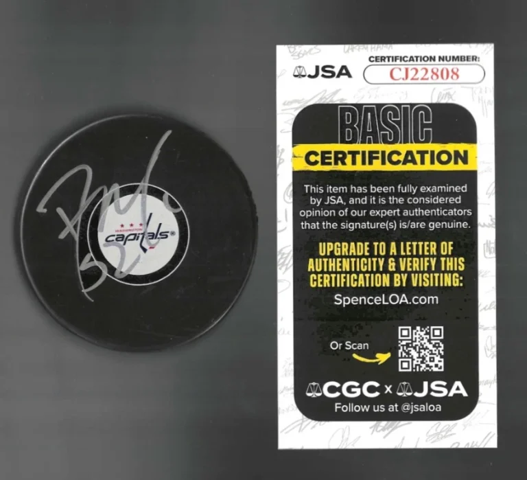 Dylan McIlrath Signed Washington Capitals Puck JSA COA