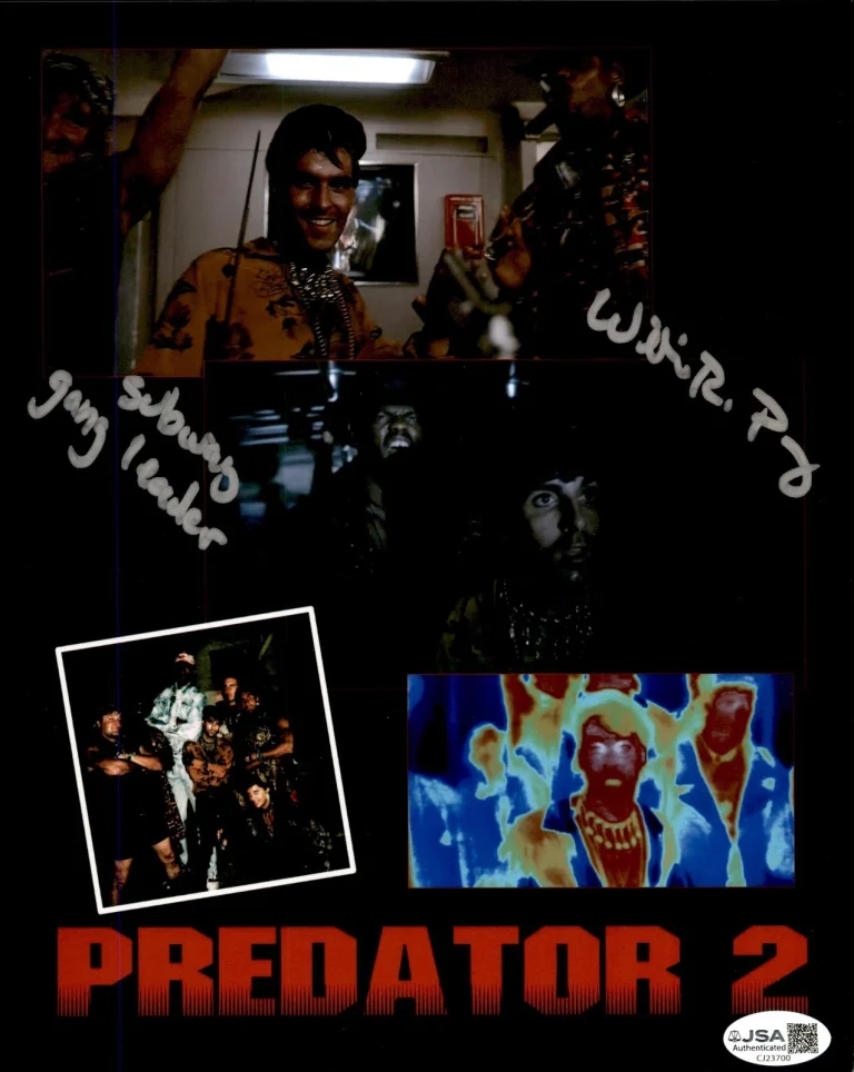 William R. Perry Signed Predator 2 8x10 Photo #1 JSA COA