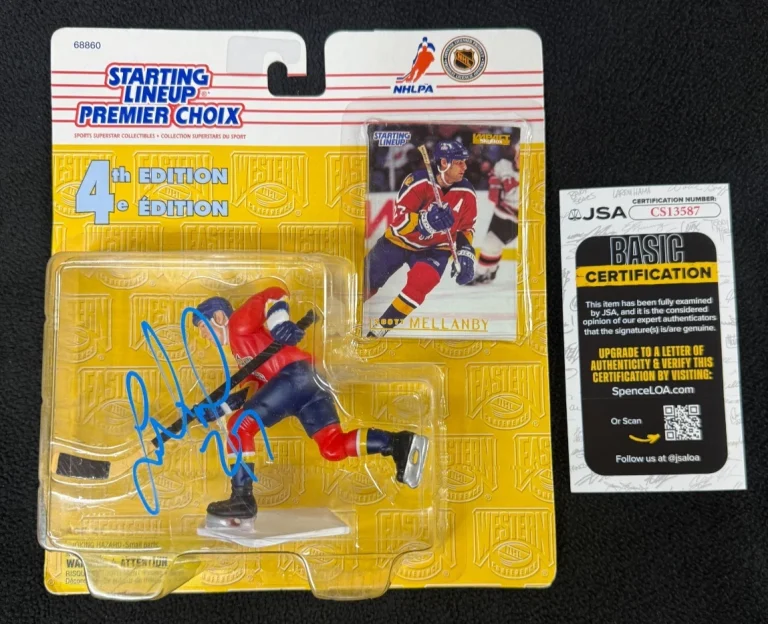 Scott Mellanby Signed Florida Panthers Starting Lineup Figure JSA COA