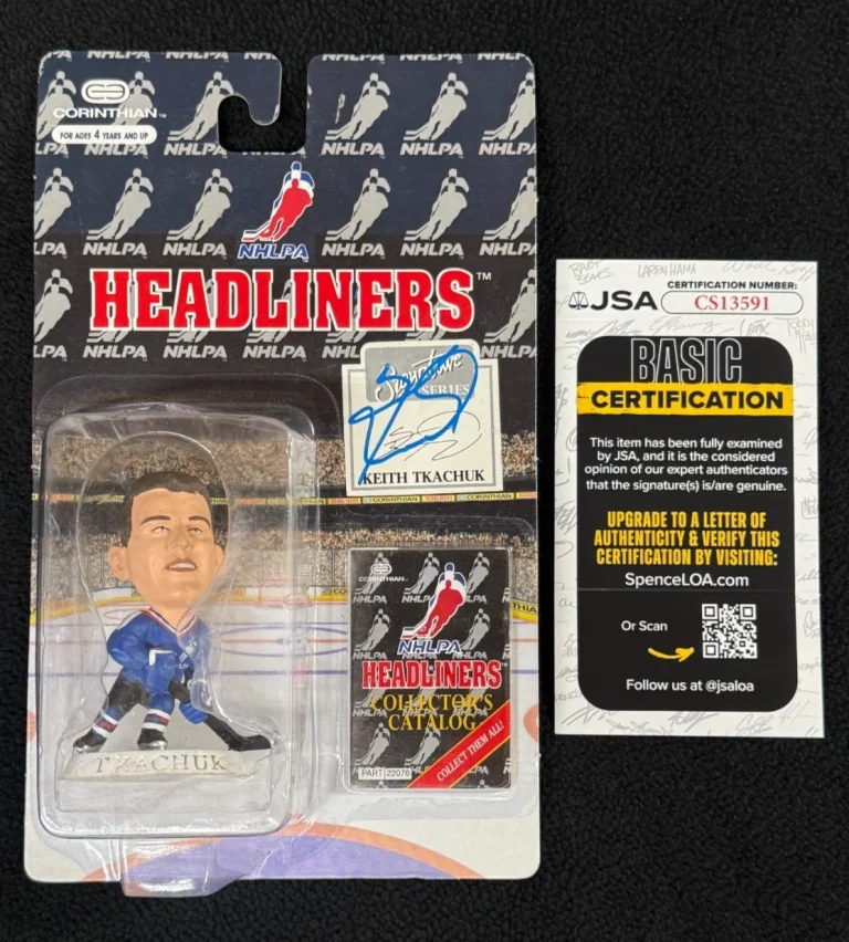 Keith Tkachuk Signed Phoenix Coyotes Headliners Figure JSA COA