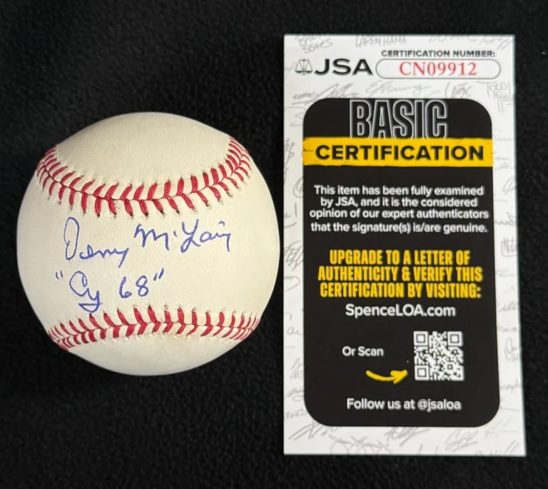 Denny McLain Signed & Inscribed 