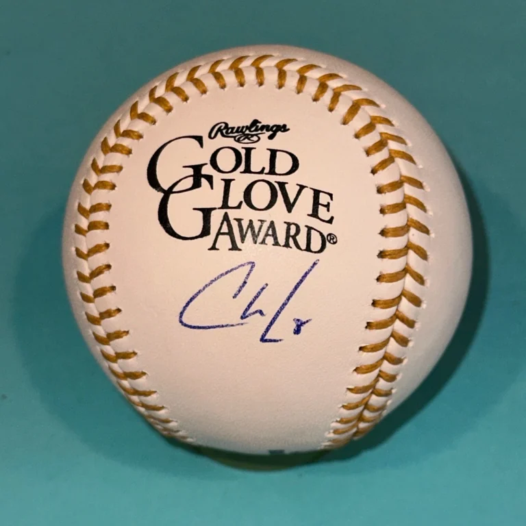 CHRISTIAN WALKER (Astros) Signed Official MLB GOLD GLOVE Baseball Beckett BAS