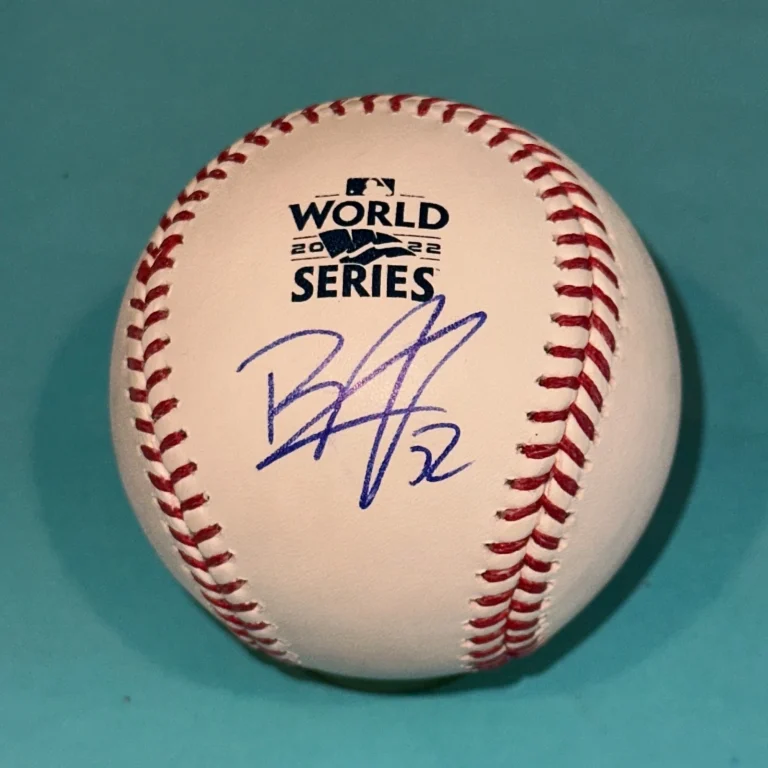 BRYAN ABREU (Astros) Signed Official 2022 WORLD SERIES Baseball Beckett (BAS)