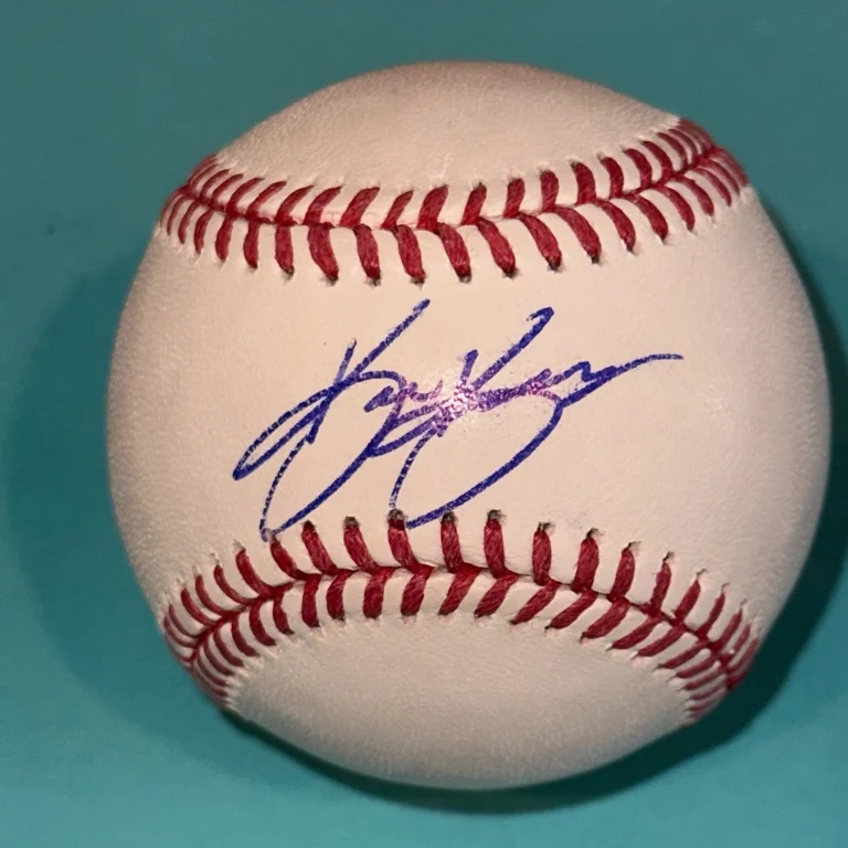 KYLE KARROS (Colorado Rockies) Signed Official MLB Baseball Beckett (BAS)