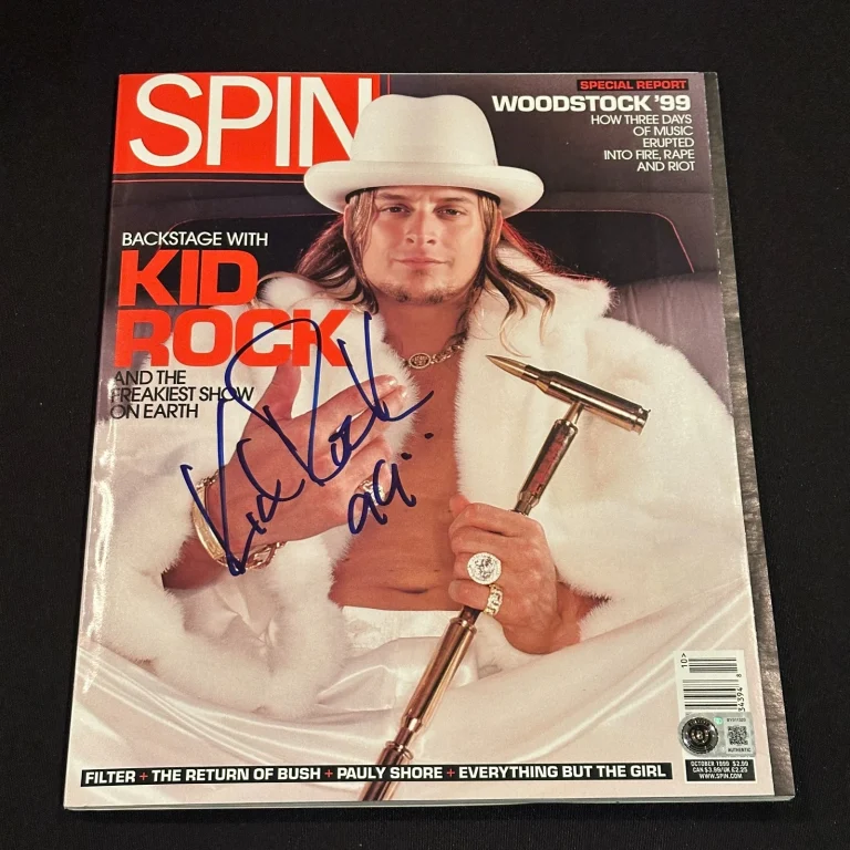 KID ROCK Signed SPIN Magazine Beckett (BAS) Authenticated