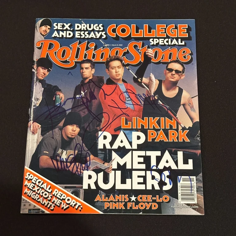 LINKIN PARK Signed ROLLING STONE Magazine Beckett (BAS) Complete AUTO 10