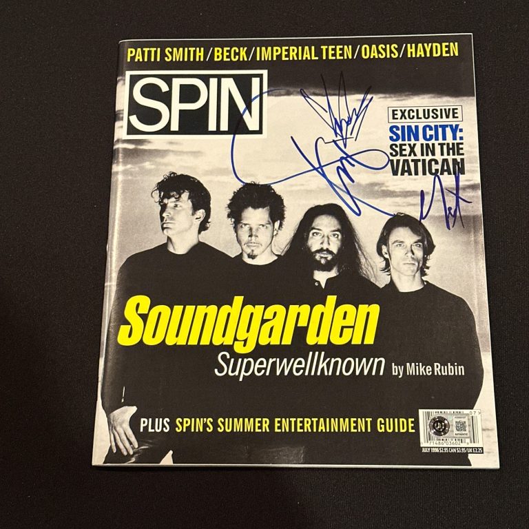 SOUNDGARDEN Signed REQUEST Magazine Beckett (BAS) - Cornell, Thayil & Cameron