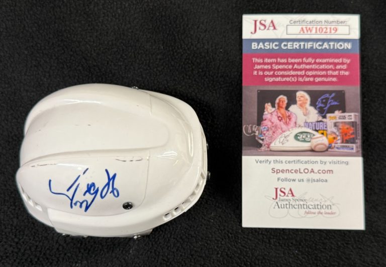 Steve Bernier Signed New Jersey Devils Micro Mini Helmet JSA COA