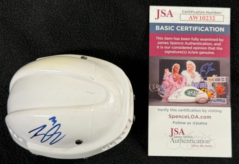 Brandon Gormley Signed Colorado Avalanche Micro Mini Helmet JSA COA
