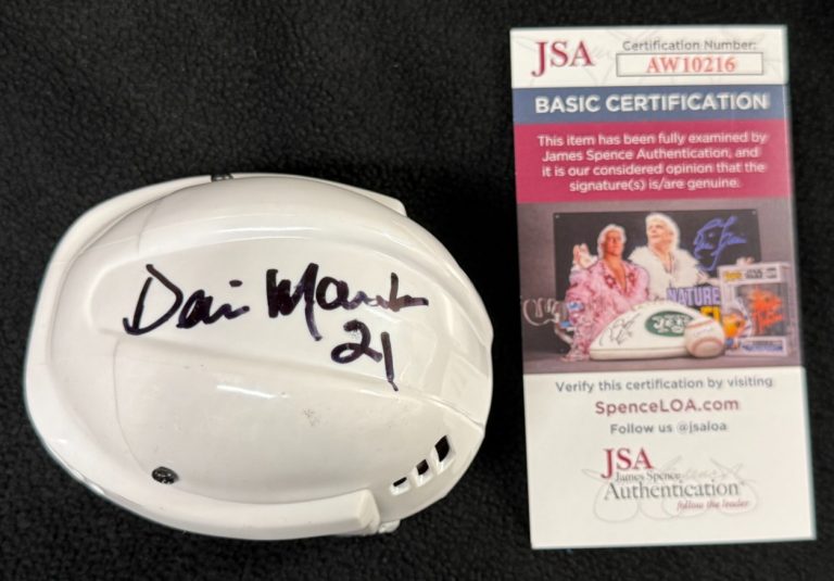 Dennis Maruk Signed Minnesota North Stars Micro Mini Helmet JSA COA