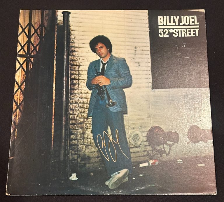 BILLY JOEL Signed 52ND Street LP ALBUM COVER Beckett (BAS)