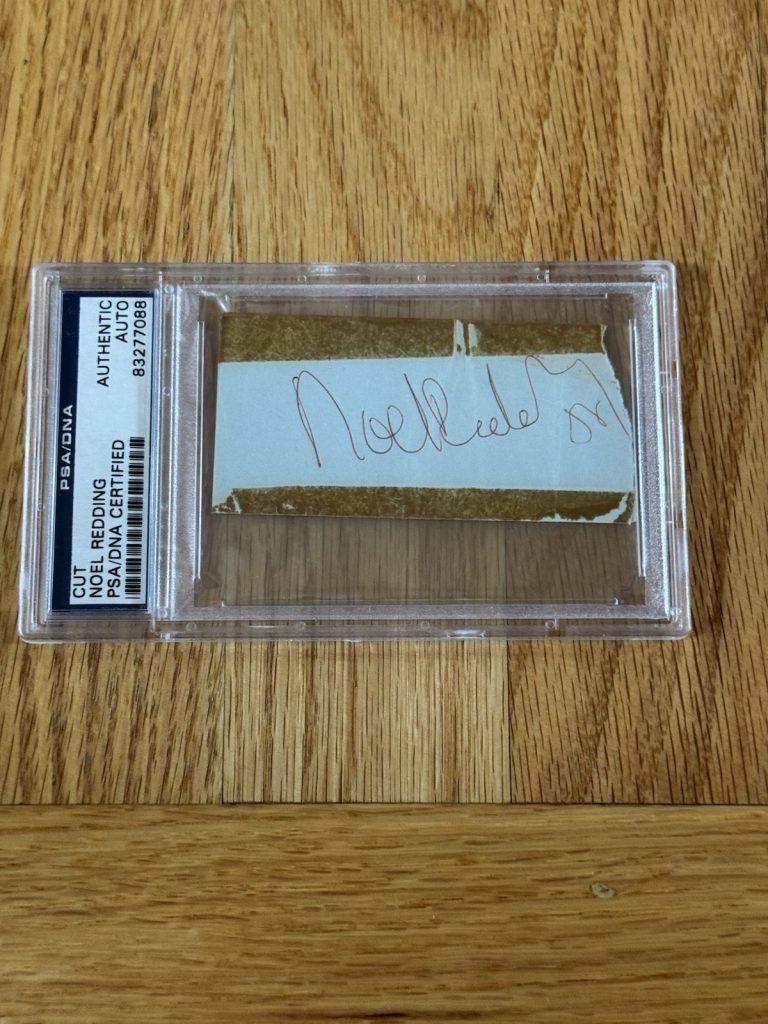 Noel Redding Signed Cut PSA/DNA Slab Jimi Hendrix Experience