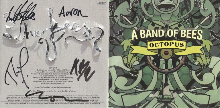 A Band of Bees *The Bees, Octopus CD Hand signed by the original band!! Rare