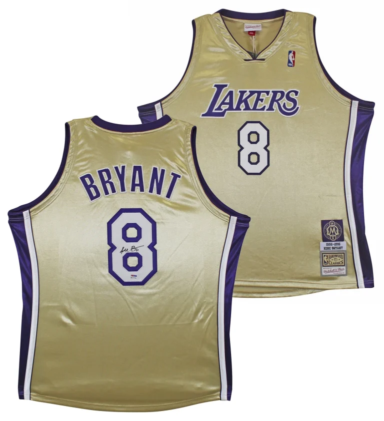 Lakers Kobe Bryant Signed M&N 1996-16 Black Mamba HOF HWC Jersey PSA/DNA #B11731