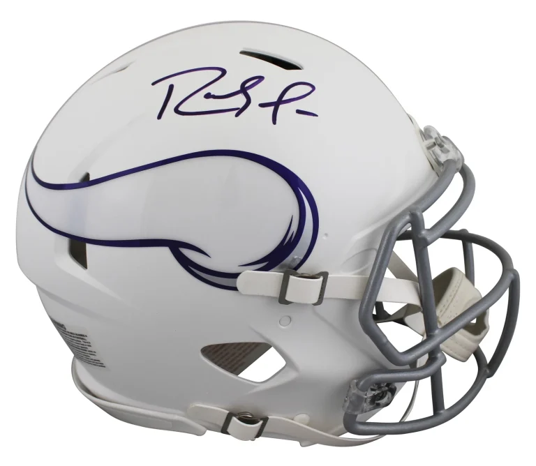 Vikings Randy Moss Signed 2024 On-Field Alt Full Size Speed Proline Helmet BAS W